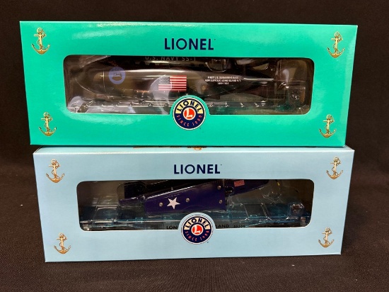 Lionel Long Island Toy Train Locomotive Engineers Navy Cars (2)