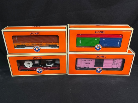(4) Lionel LRRC Assorted Box Cars
