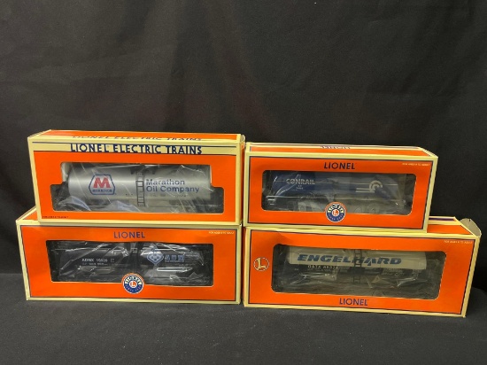 (4) Lionel Assorted Tank Cars
