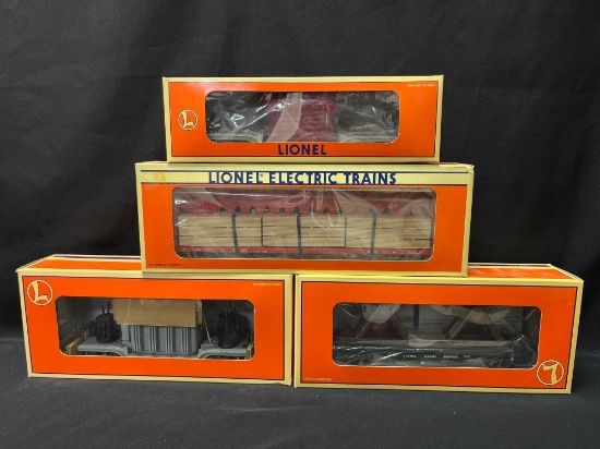 (4) Lionel Assorted Flat Cars