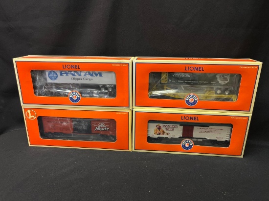 (4) Lionel Assorted NETCA & NLOE Cars