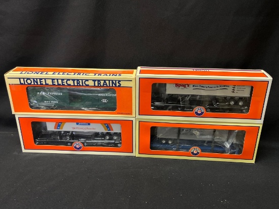 (4) Lionel Assorted NETCA, Reefer, Box Car