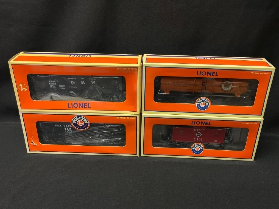 (4) Lionel Assorted Tanker, Hoppers and Caboose