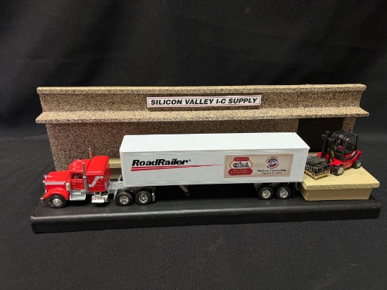 National Convention RoadRailer Silicon Valley IC Supply Truck and Trailer