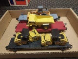 3 Lionel Heavy Machinery Train Cars