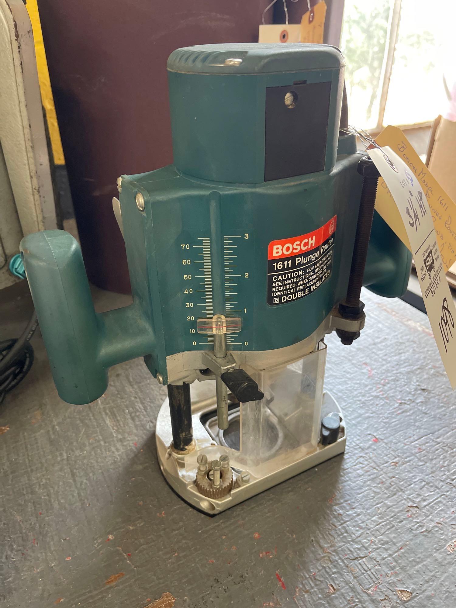 Bosch 1611 evs plunge router discount