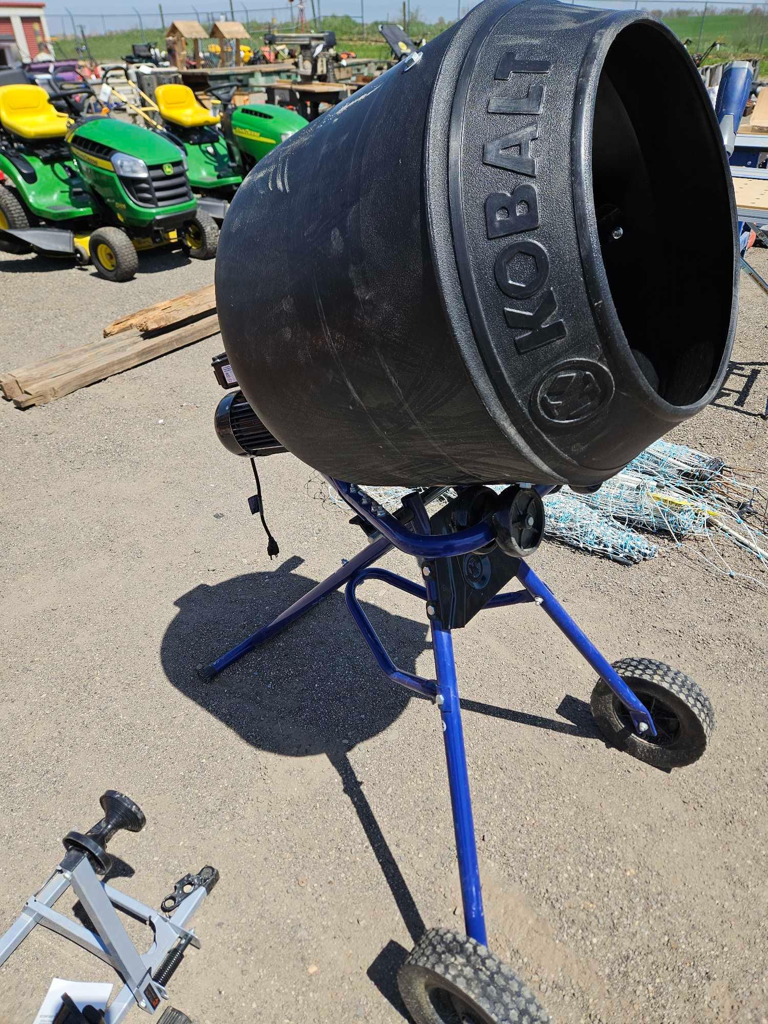 Kobalt ele concrete mixer. new Proxibid