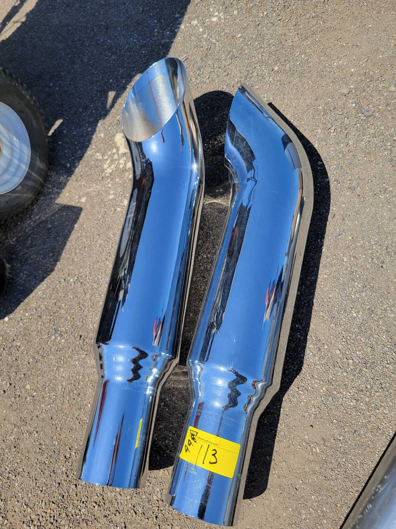 Large Chrome Exhaust Tips Proxibid