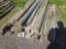 Treated fence posts, 7ft, 5-5.5in, bid x 38