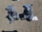 2 concrete bears