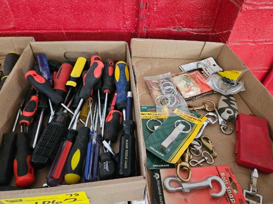 2 boxes of tools, snaps