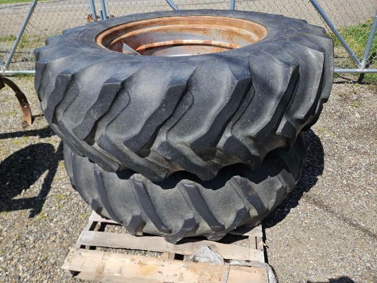 Pair of Goodyear duals, 18.4 x 34