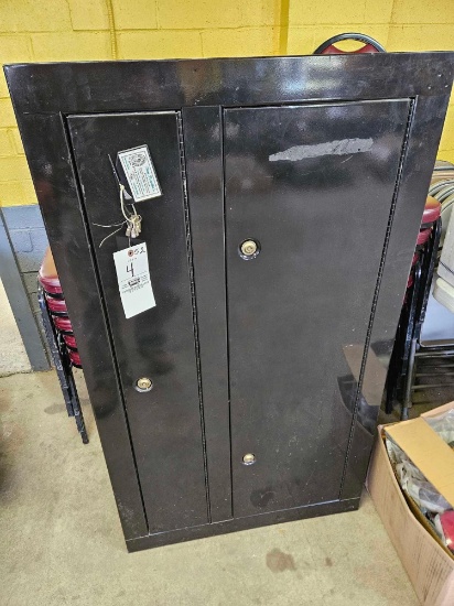 Double safe with keys