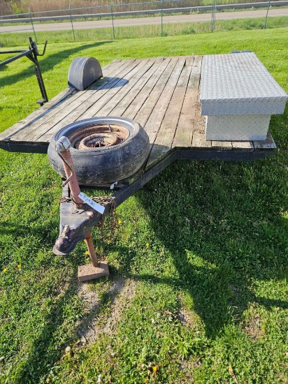 8 x 12 utility trailer with tool box