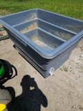 Plastic hopper cart