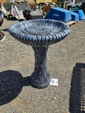 Concrete bird bath