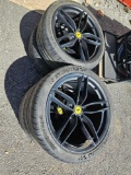 4 mounted Michelin tires, Ferrari rims