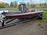 1993 Laser 17ft fiberglass boat with trailer