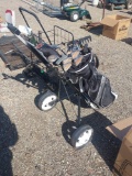 TPS Golfclub Bag w/ Clubs & Caddy