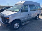 2008 Ford Econoline, high topper mobility van. Rear load, 151,000 miles.