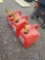 3 plastic gas cans