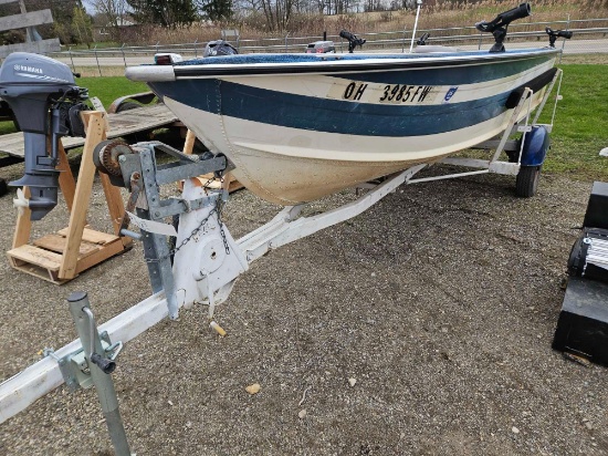 1980 Sylvan 14ft Boat with trailer