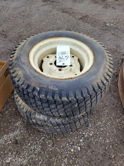 2 lawn tractor tires