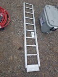 Small aluminum ladder.