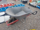 Plastic wheelbarrow.