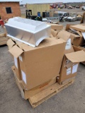 Pallet of industrial air events and diffusers.