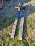 Set of clamp on pallet forks