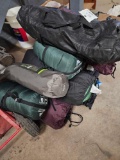 Tents and sleeping bags