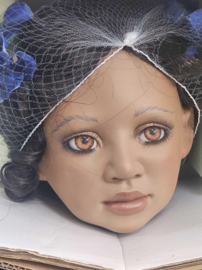 Fine porcelain African American "Callie" doll