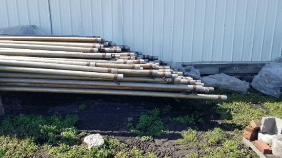 20 pieces 3 in x 30 ft Aluminum irrigation pipe with heads