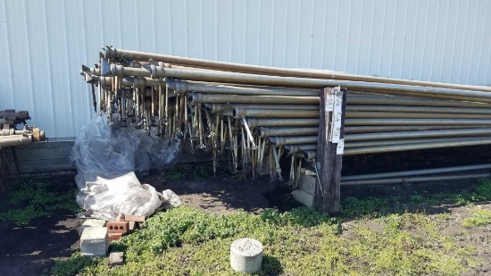 20 pieces 3 in x 30 ft Aluminum irrigation pipe with heads