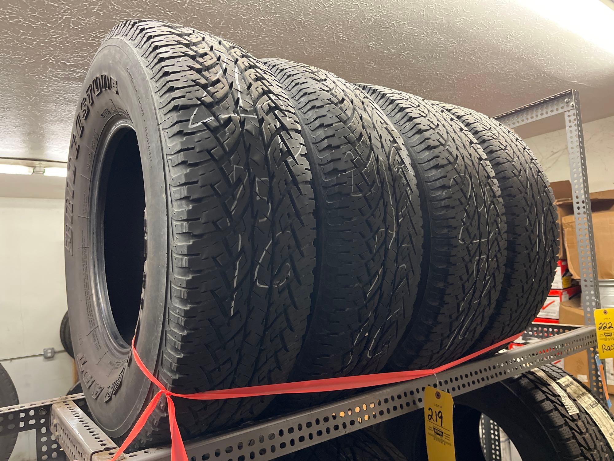 (4) used Bridgestone Dueler APT P245/75R16 tires | Proxibid