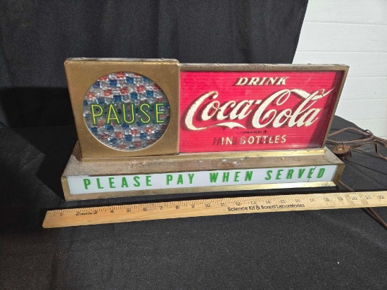 Lighted Coca Cola Sign