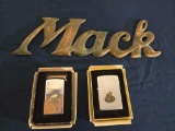 2 Mack Lighters and Mack Emblem
