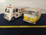 Buddy L Bodens Milk Truck & Tonka Ambulance
