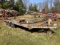 1973 8 ft X 16 ft trailer with beavertail and ramps, tri-axle pintle hitch, NO TITLE