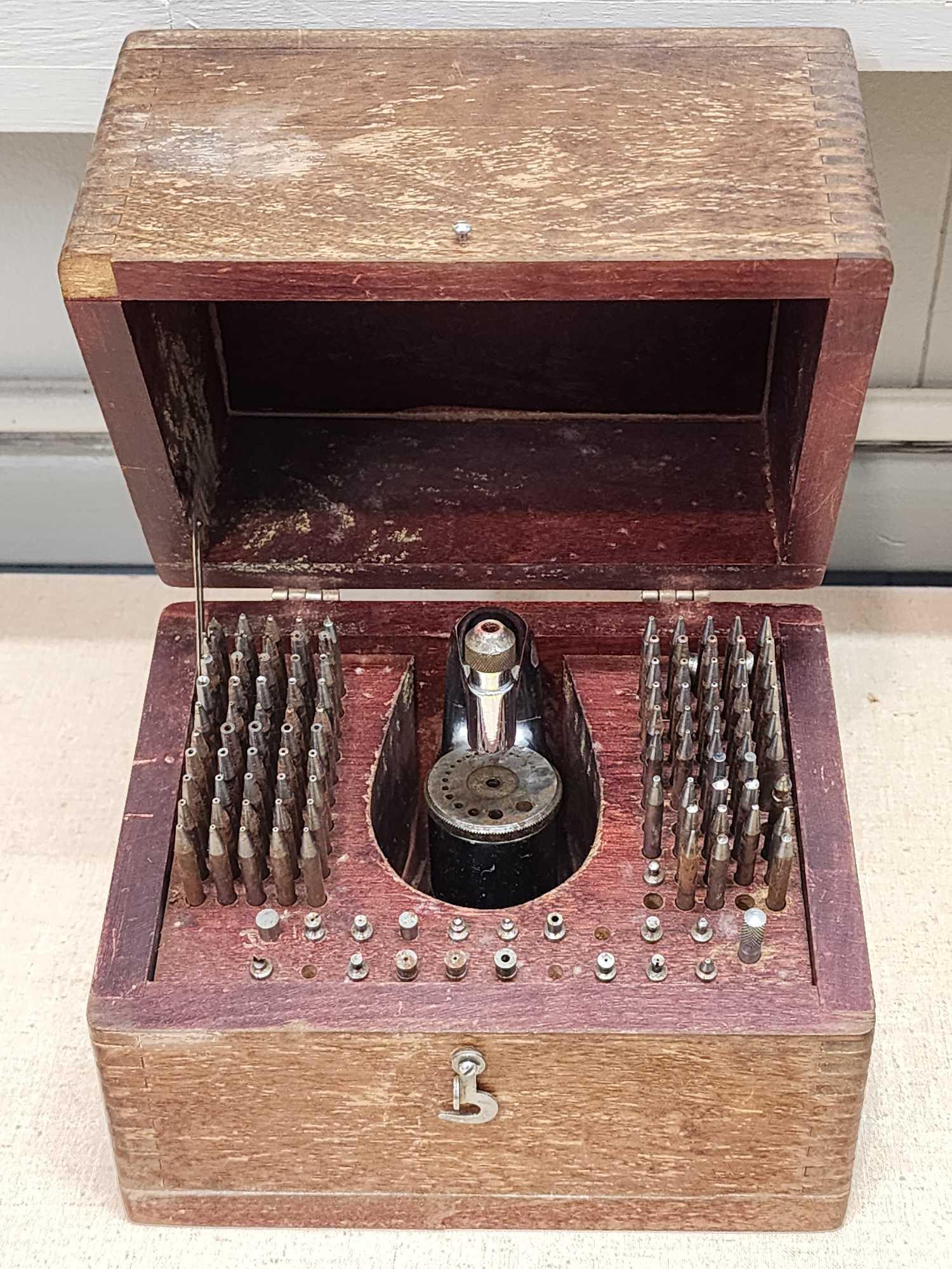 Antique watchmaker's / tool kit, staking set | Proxibid