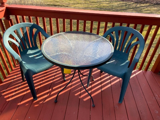 Patio Table - (2) Chairs
