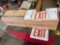 (4) NIB Global Combo Exit Signs, Red Letters w/ LED Optics
