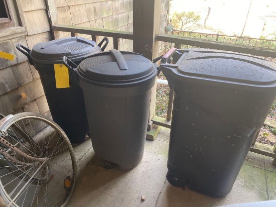 (3) Trash Cans, Tools, Hardware | Online Auctions | Proxibid