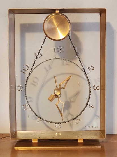 Vintage hanging "Suspense" mystery or magic clock by Jefferson