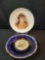 Haviland Charger Portrait plate litho decal and Empire China platter