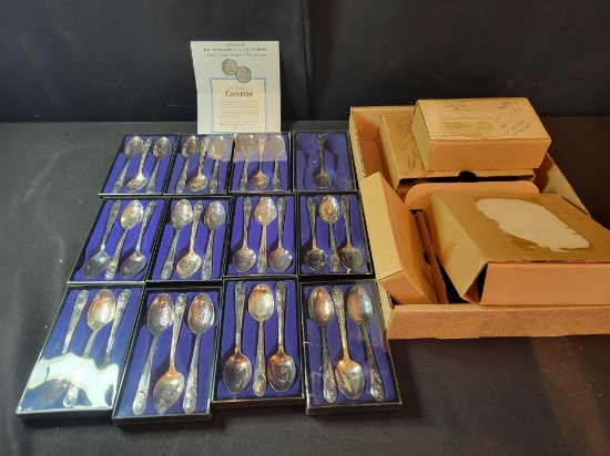International silver co Presidential spoon set from Washington to Kennedy