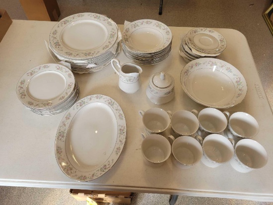 Cannes china, service for 8 plus serving pieces