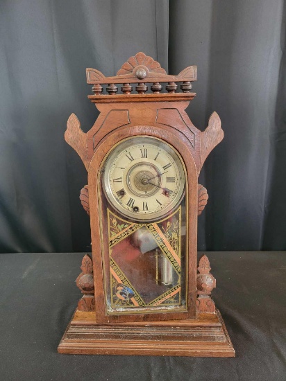 Antique kitchen clock with key