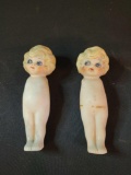 Pair of antique bisque porcelain Kewpie dolls made in Japan